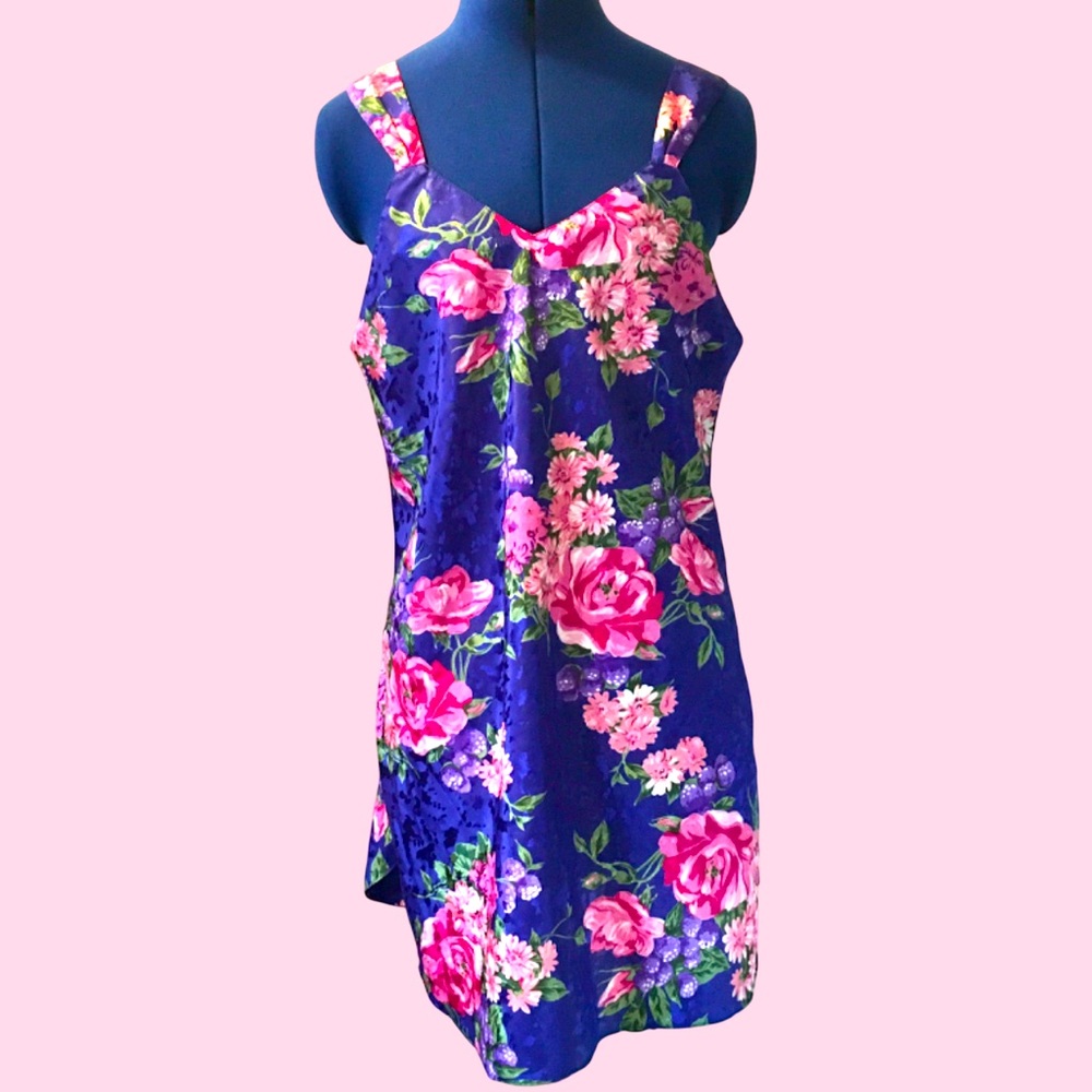 Vintage Blackberries & Roses Nighty by JO INTIMATES